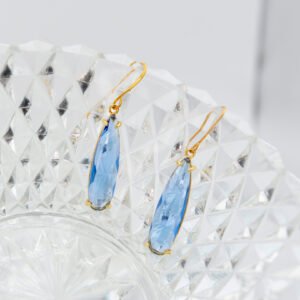 Orecchini Crystal taglio goccia lunga